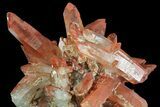 Natural Red Quartz Crystals - Morocco #70753-2